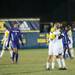 Wolverines Callum Willmott hugs his teammate Keaton Levock after their 3 to 1 victory over the Niagara Purple Eagles Thursday night.Courtney Sacco I AnnArbor.com 